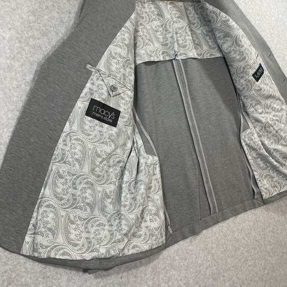 Lauren Ralph Lauren Blazer Men's 42S Gray Cotton Nylon Spandex 2 Button‎ *Flaw - Picture 4 of 13